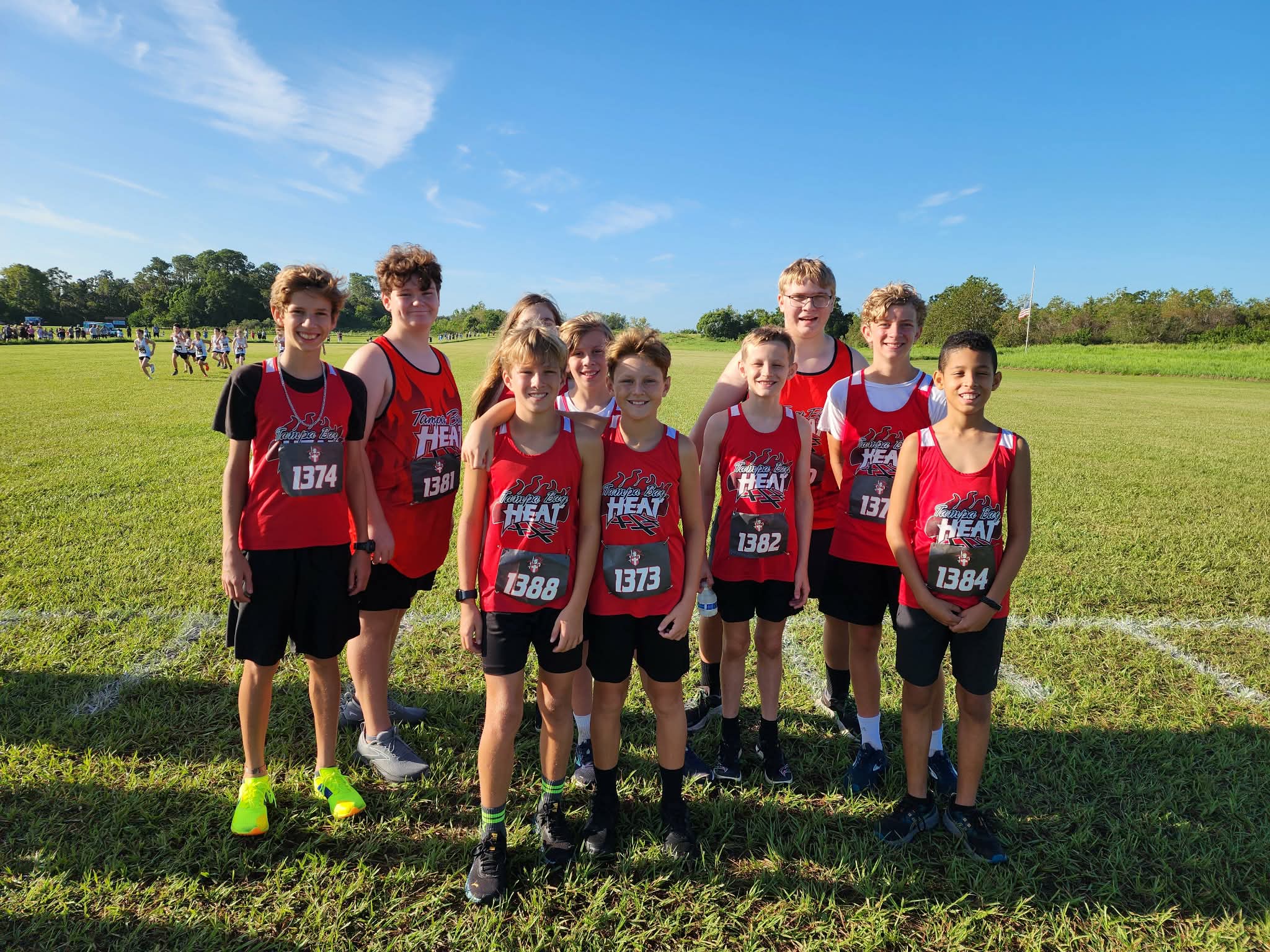 Tampa Bay HEAT Cross Country athletes