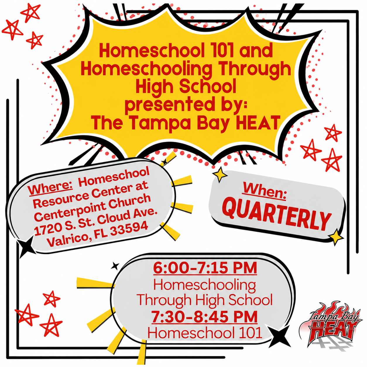 Tampa Bay HEAT homeschooling help
